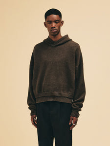 Dunn Crop Knit Hoodie