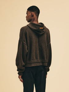 Dunn Crop Knit Hoodie