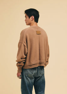 Theo Cropped Sweater - Camel