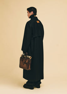 Humphrey Wool Trench Coat - Black