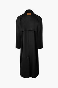 Humphrey Wool Trench Coat - Black