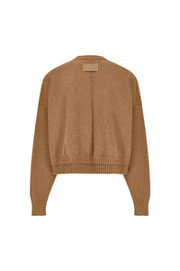 Theo Cropped Sweater - Camel